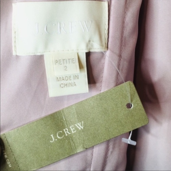 NWT J. Crew Clara lilac silk dress 2 2P petite - Picture 7 of 7